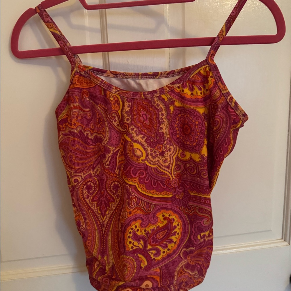 BalTogs Paisley Print Women's Top - Pink and Orange 🩷🧡 Y2K, 2000s, 90s, Vintage